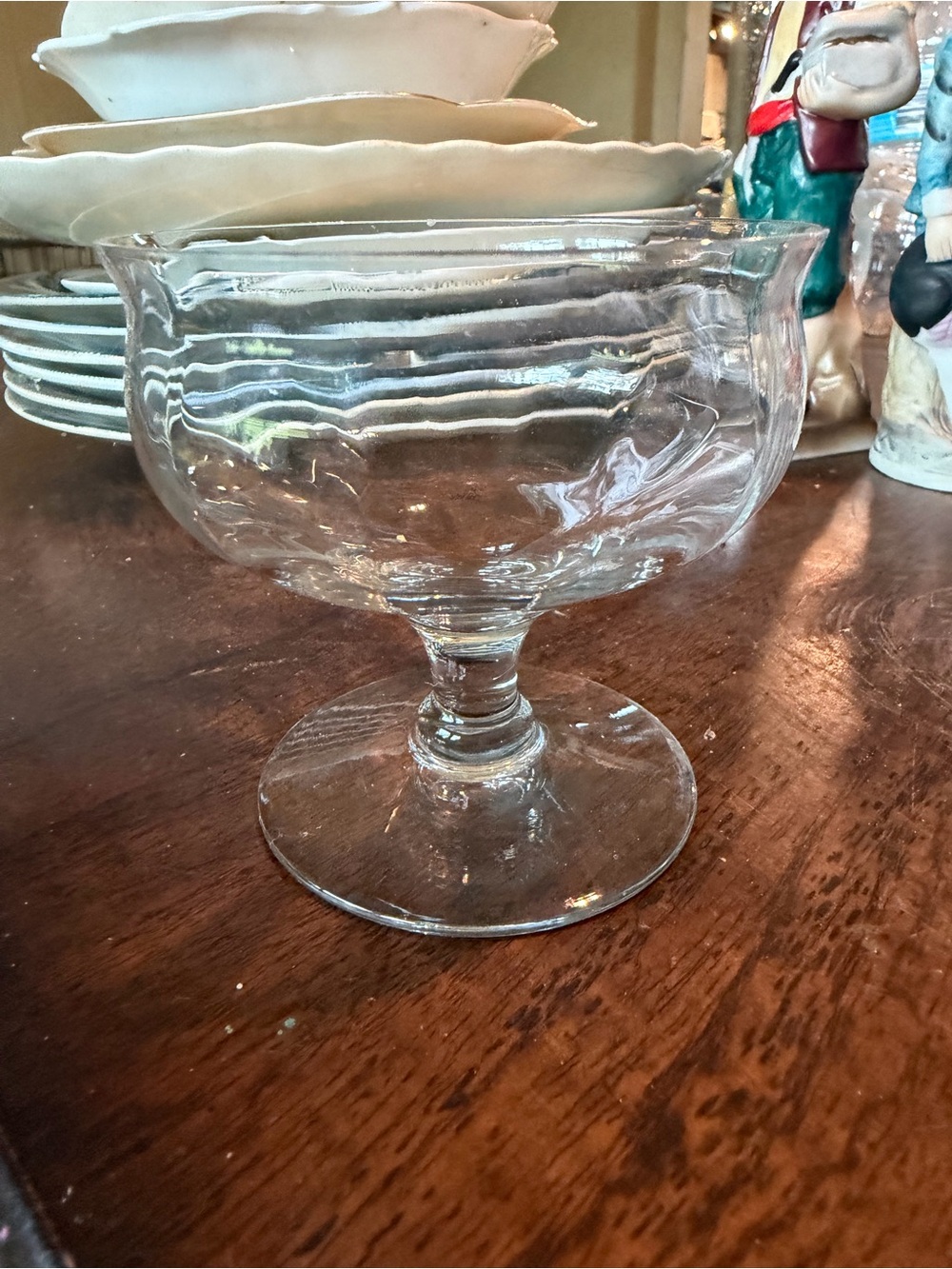 Classic Clear Glass Dessert Coupes - 3-Piece Set